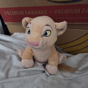 Disney Tan and Pink Lion Cub Plush